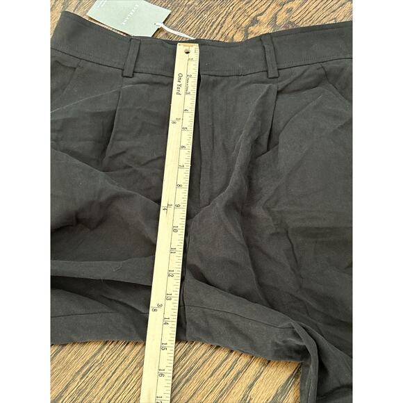 Everlane Womens Size 2 The Tencel Way High Taper Pant Black Pleated Front NWT - Picture 5 of 7